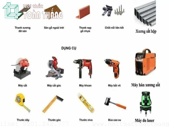 Tổng hợp các dụng cụ thi công sàn gỗ quan trọng nhất