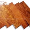 Sàn gỗ gõ đỏ Lào vân xoáy rất bắt mắt