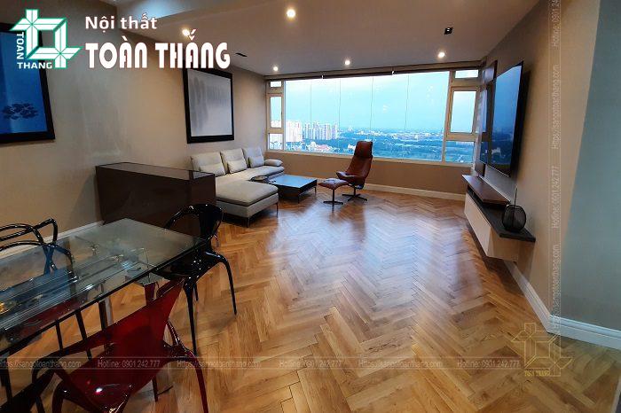 Sàn gỗ Sồi lắp xương cá nâng cao giá trị căn hộ Sàn gỗ Sồi lắp xương cá nâng cao giá trị căn hộ