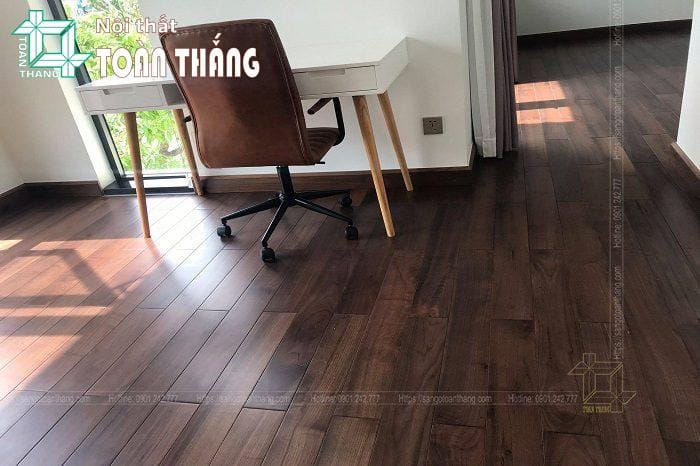 Sàn gỗ Óc Chó 15x90x450mm 10 Sàn gỗ Óc Chó mang lại nét đẹp sang trọng, đơn giản mà tinh tế