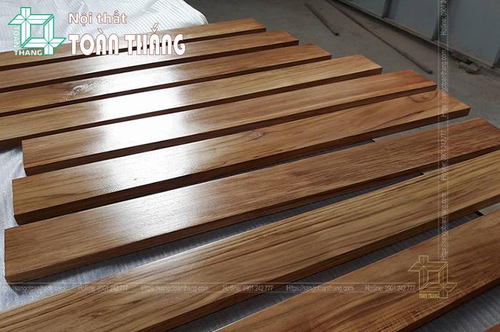 Gỗ Teak Lào có vân gỗ khá đẹp