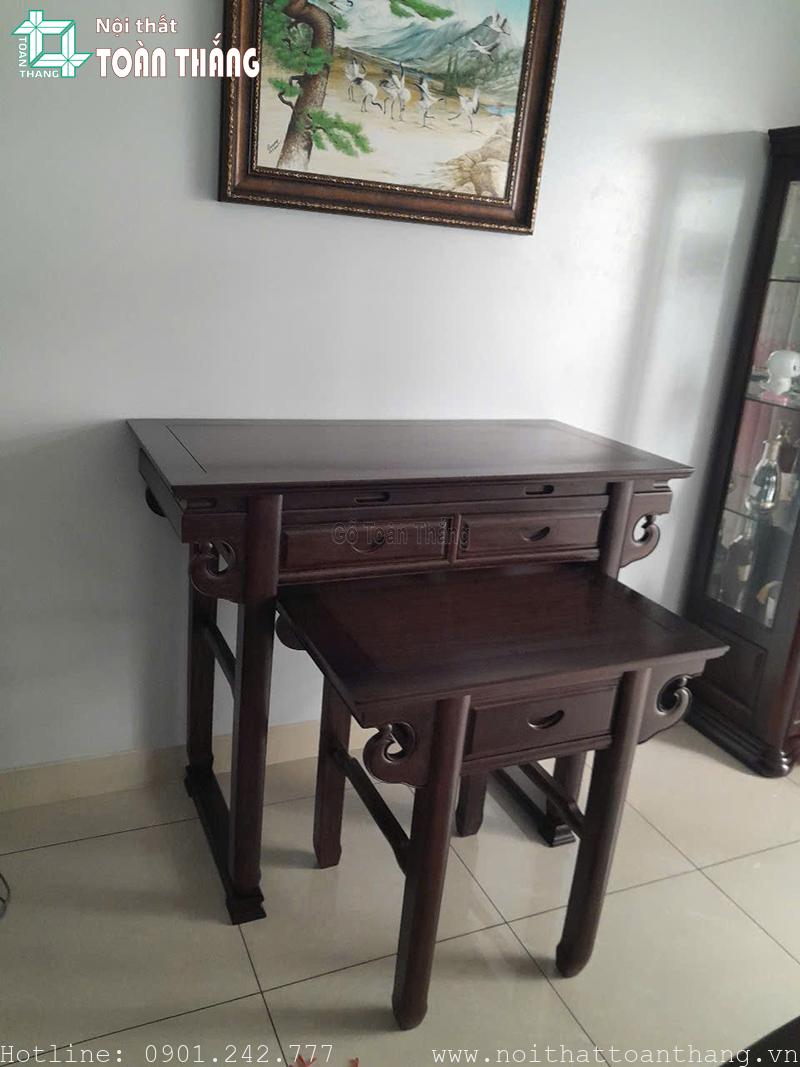 Bàn thờ gỗ Chiu Liu trang nghiêm