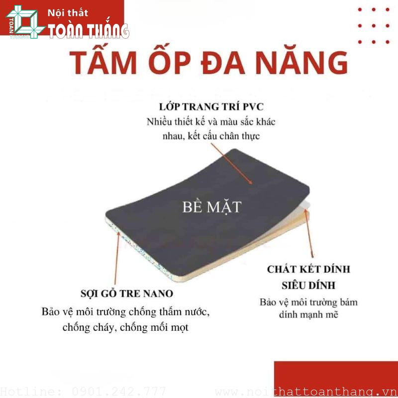 Cấu tạo của tấm ốp than tre vân đá