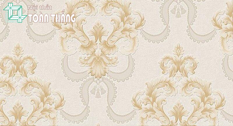Giấy dán tường hoa văn GD-T01 1 Họa tiết giấy dán mang phong cách cổ điển