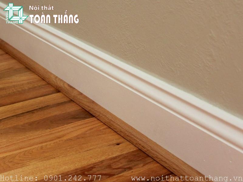 Phào chân tường nhựa 15cm màu trắng 2 Phào chân tường được lắp đặt ở nơi ít ai để ý