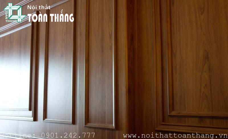 Phào chỉ tường họa tiết vân gỗ tự nhiên