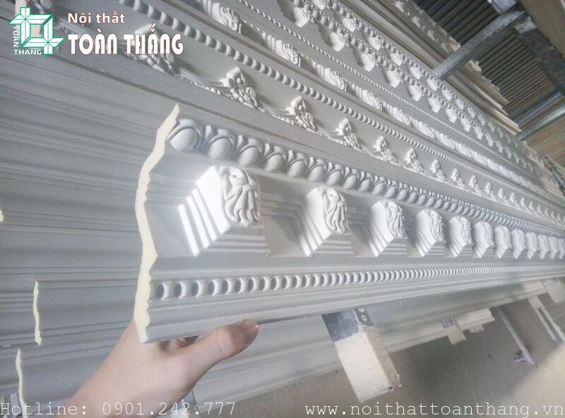 Phào chỉ cổ Trần PU hoa văn CT-PU120 1 Họa tiết trắng trơn, đơn giản vẫn luôn được ưa chuộng