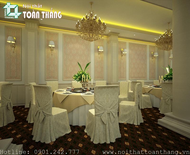 Phào chỉ trang trí nhà hàng đẹp sang trọng, thanh lịch