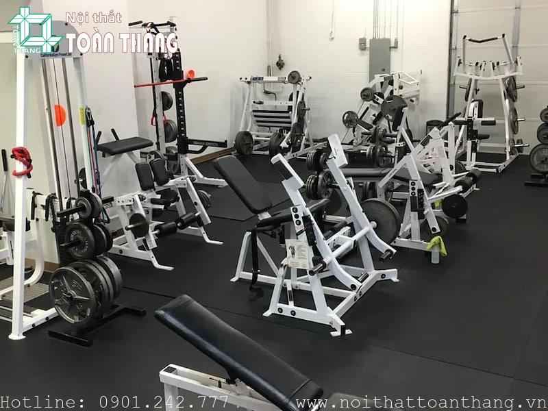 Các loại sàn cao su phòng gym