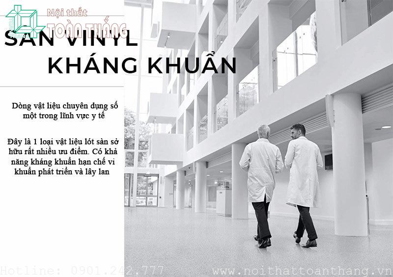 Sàn vinyl kháng khuẩn - lựa chọn hàng đầu cho ngành Y Tế 13 Sàn vinyl kháng khuẩn
