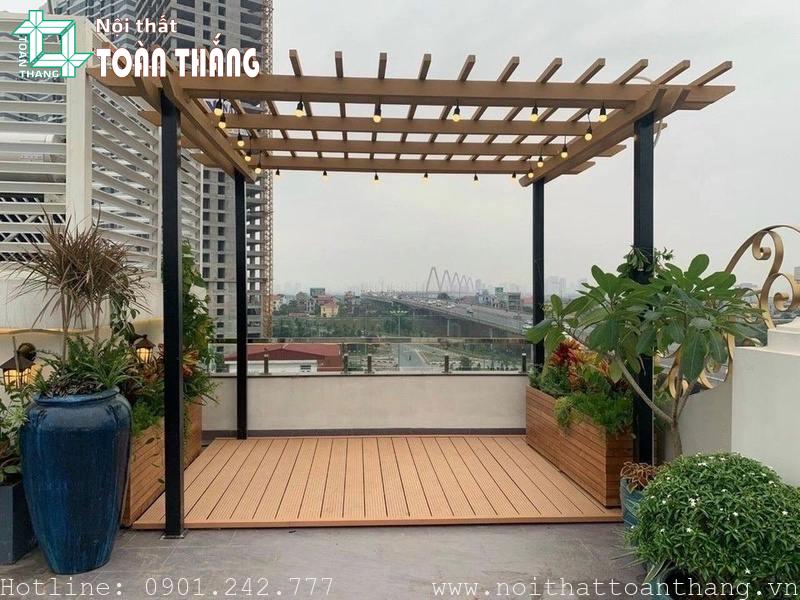 Top những mẫu giàn hoa gỗ nhựa Pergola được thi công nhiều nhất 7 Giới thiệu tổng quan về giàn hoa gỗ nhựa Pergola