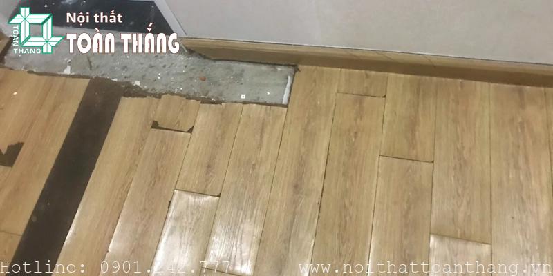 Sàn gỗ bị phồng do tiêu chuẩn kỹ thuật