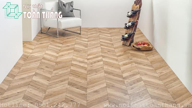 Sàn gỗ xương cá Chevron Công nghiệp