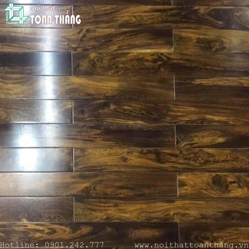 Sàn gỗ muồng đen được sử dụng nhiều vào lát sàn phòng ngủ và phòng khách
