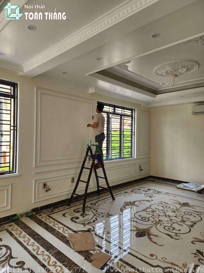 Dự án phào chỉ trang trí Cần Giờ cho nhà chị Quyên 4 Thi công phào chỉ trang trí TPHCM chuyên nghiệp, nhanh chóng