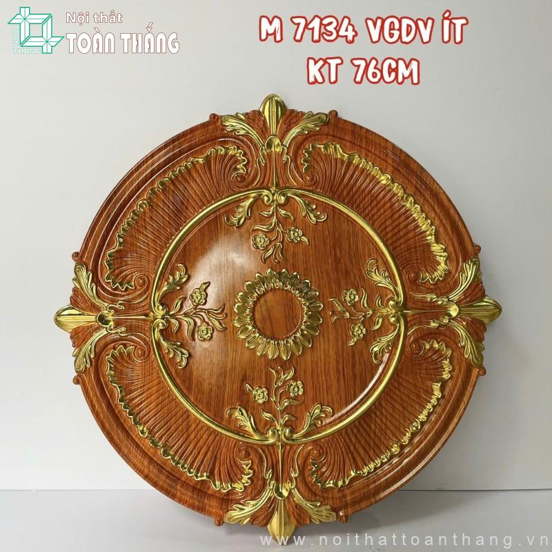 Mâm trần PU vân gỗ dát vàng MVG-03 1 Mâm trần PU vân gỗ dát vàng MVG-03