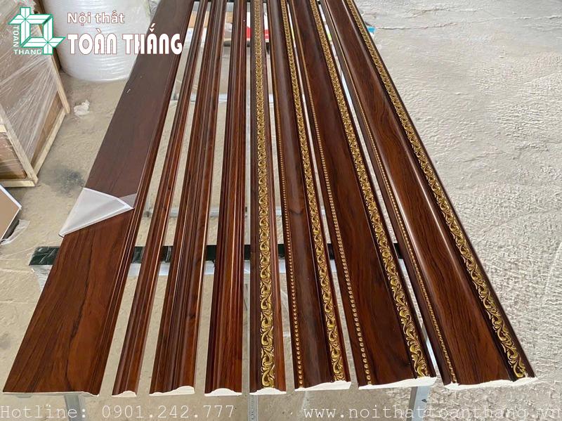 Dự án phào chỉ trang trí Tân Bình cho chị Hà 2 Các mẫu phào chỉ nhựa giả gỗ đẹp ấn tượng
