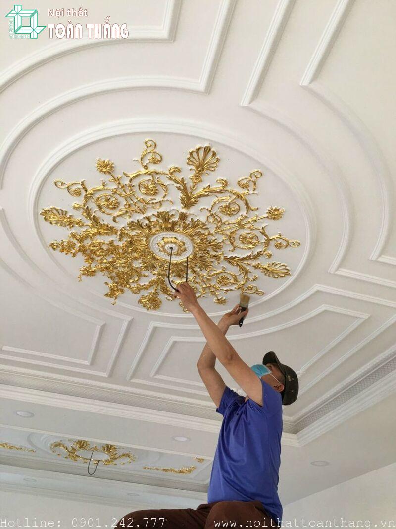 Dự án phào chỉ trang trí Cần Giờ cho nhà chị Quyên 3 Thi công phào chỉ nhựa tại Cần Giờ cho gia đình chị Quyên