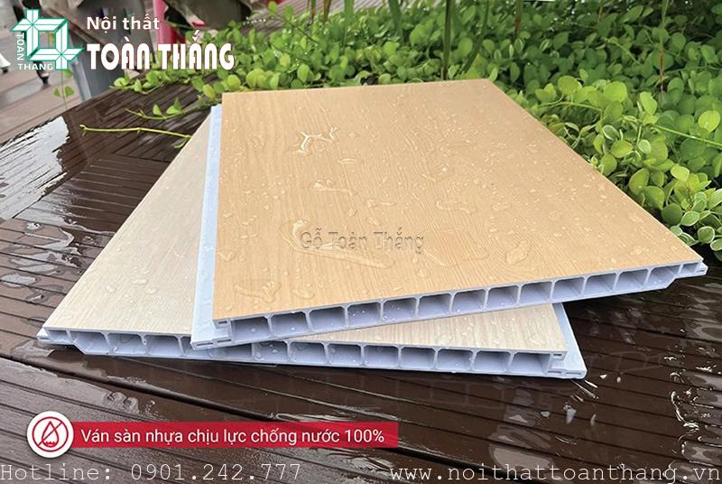 Ván nhựa chịu lực PVC chuyên dụng làm gác lững 13 san nhua chiu luc galawood 1 1 12