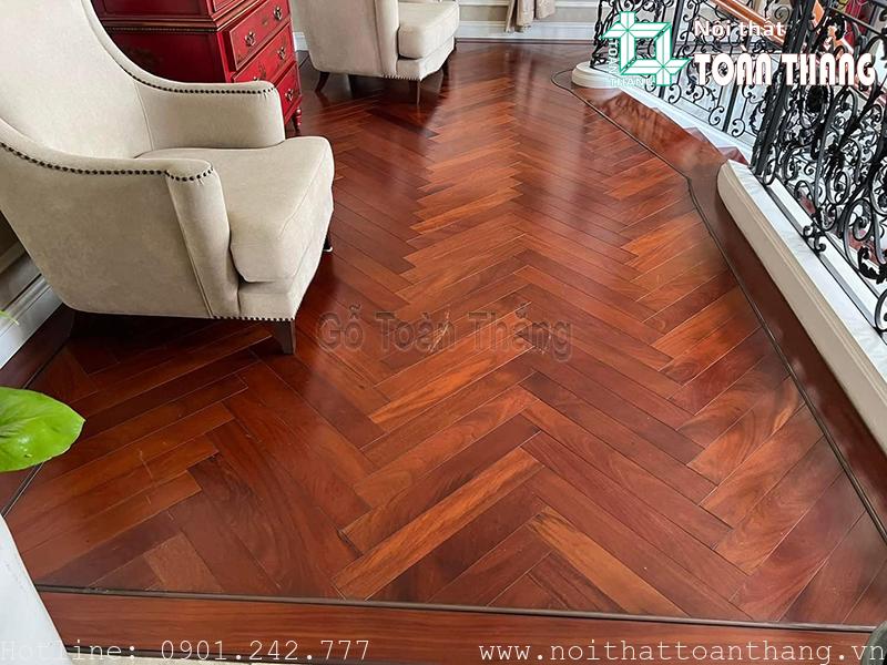 Sàn gỗ Hương xương cá 1 Sàn gỗ Hương xương cá