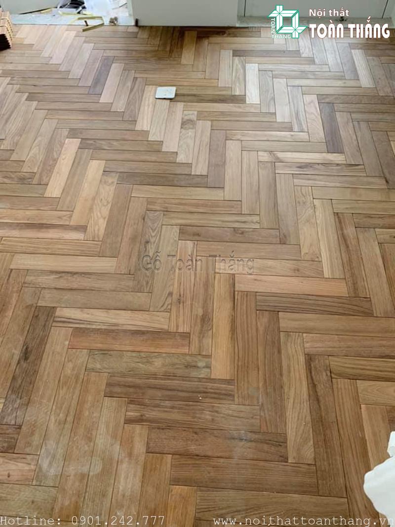 Sàn gỗ Teak xương cá nhập khẩu Myanmar Sàn gỗ Teak xương cá nhập khẩu Myanmar