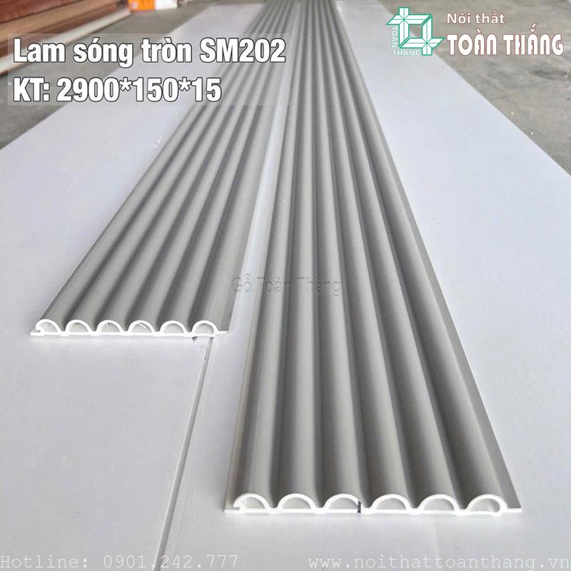 Lam sóng tròn ứng dụng làm vách tv, tường đầu giường Lam sóng tròn ứng dụng làm vách tv, tường đầu giường