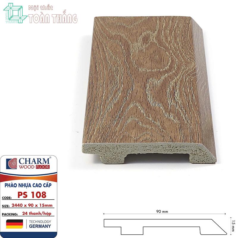 Phào chân tường nhựa PS 108 1 Phào chân tường nhựa PS 108