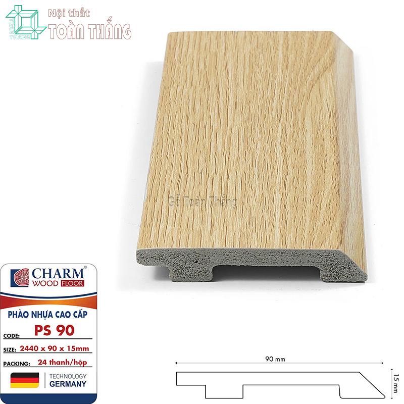 Phào chân tường nhựa PS 90 1 Phào chân tường nhựa PS 90