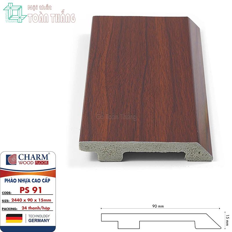 Phào chân tường nhựa PS 91 1 Phào chân tường nhựa PS 91