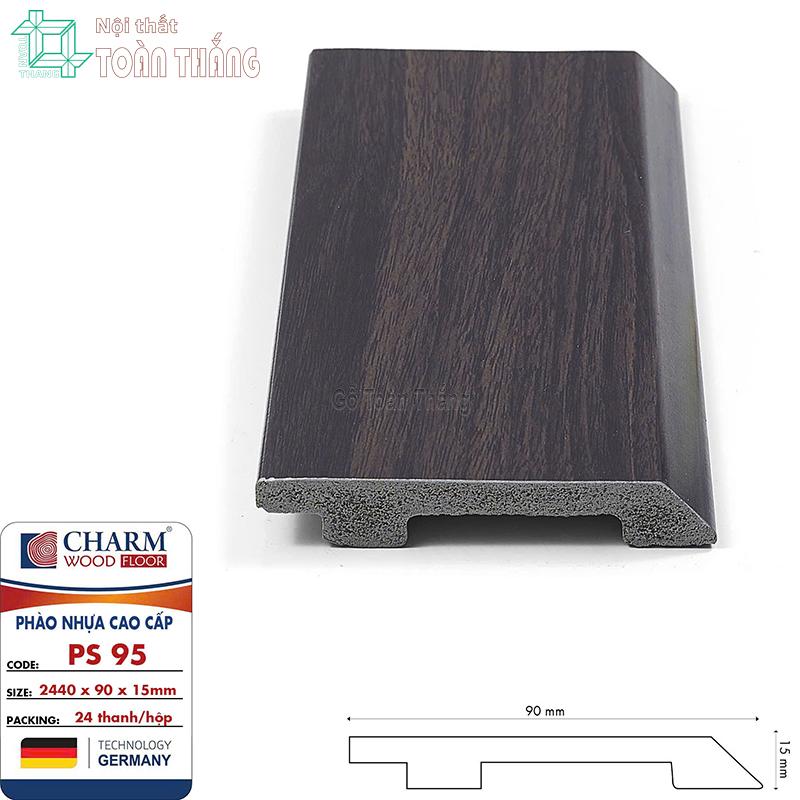 Phào chân tường nhựa PS 95 1 Phào chân tường nhựa PS 95