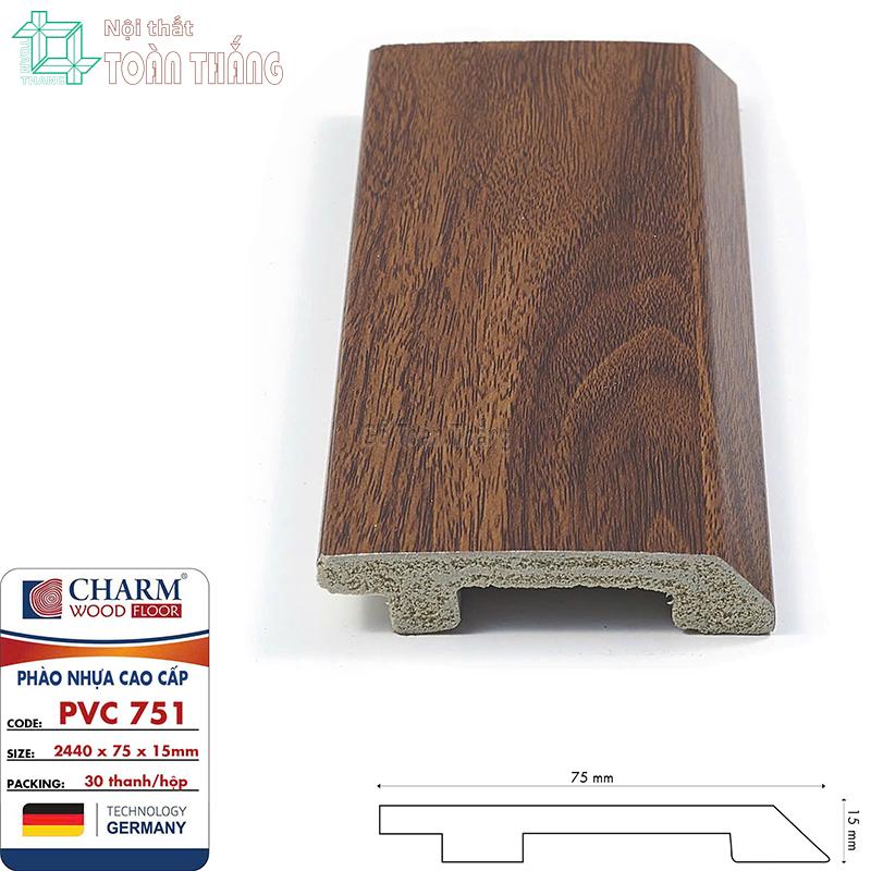 Phào chân tường nhựa PVC 751 1 Phào chân tường nhựa PVC 751