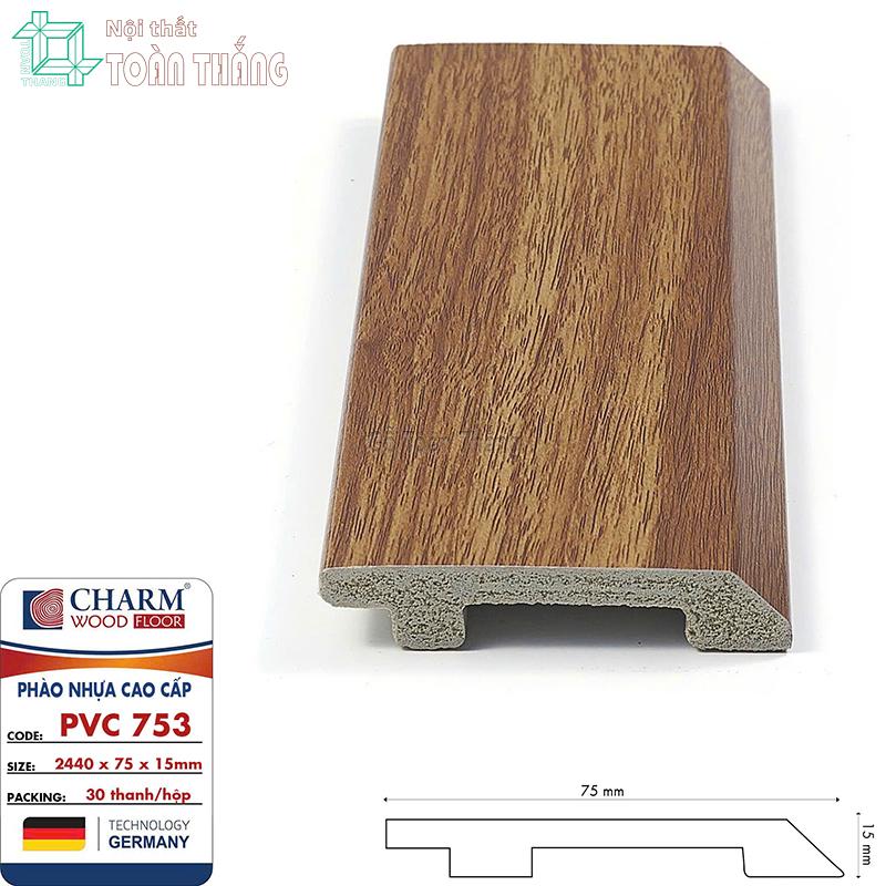 Phào chân tường nhựa PVC 753 1 Phào chân tường nhựa PVC 753