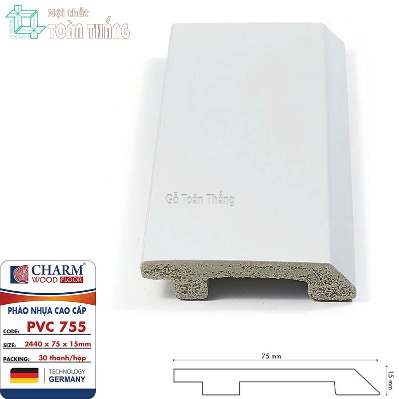 Phào chân tường nhựa PVC 755 1 Phào chân tường nhựa PVC 755