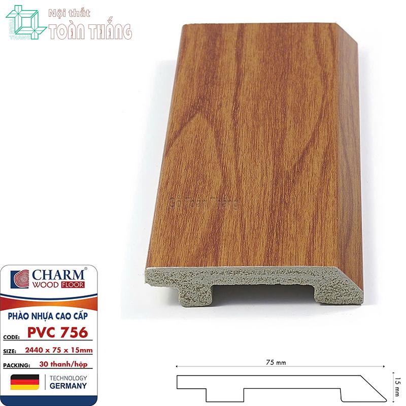 Phào chân tường nhựa PVC 756 1 Phào chân tường nhựa PVC 756
