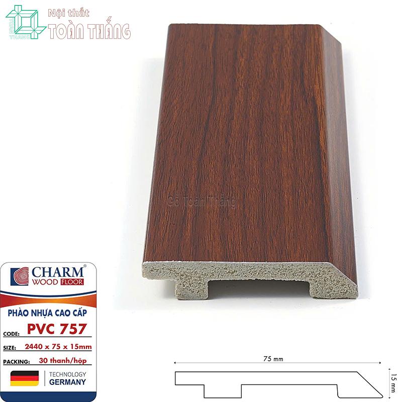 Phào chân tường nhựa PVC 757 1 Phào chân tường nhựa PVC 757