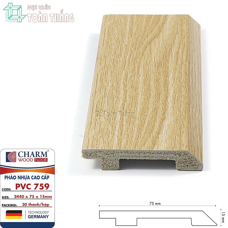 Phào chân tường nhựa PVC 759