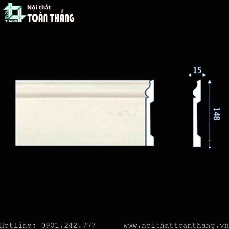 Phào chân tường nhựa 15cm màu trắng 1 Phào chân tường nhựa 15cm màu trắng