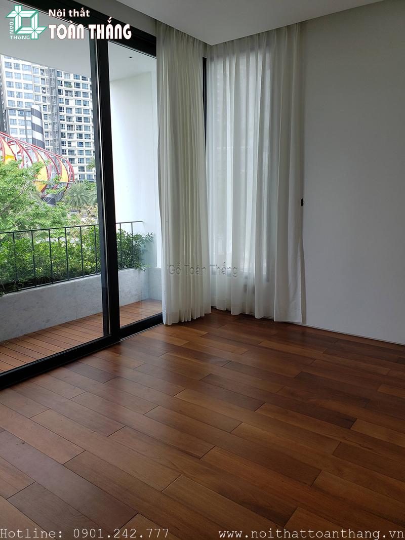 Ứng dụng sàn gỗ tự nhiên  phòng khách