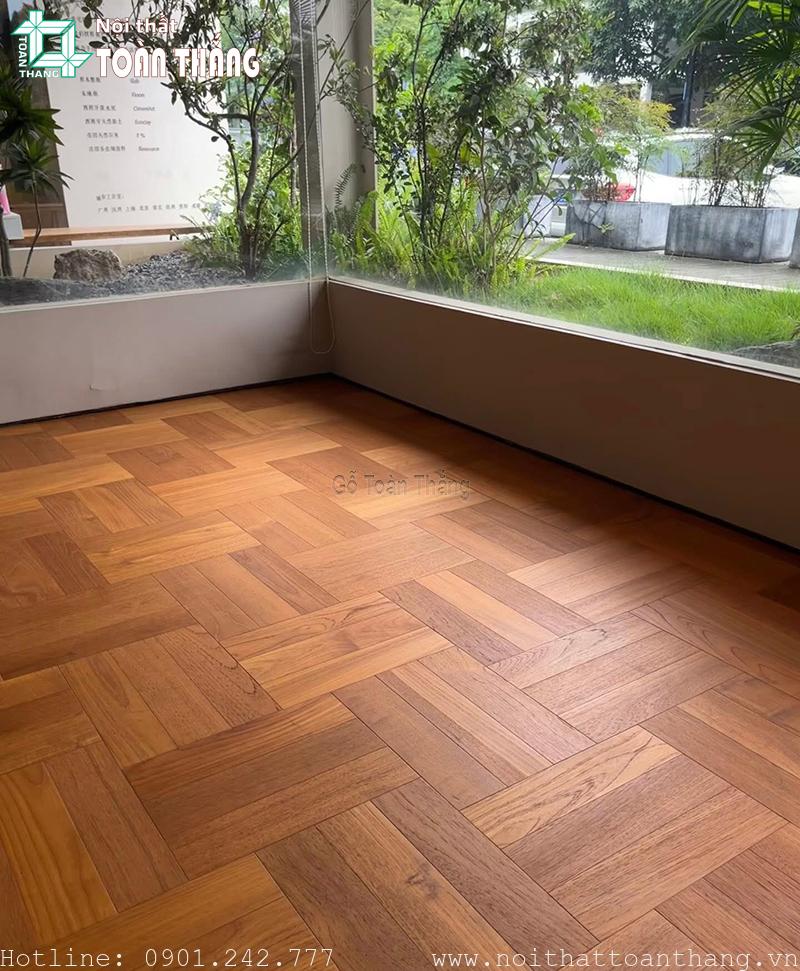 Sàn tự nhiên gỗ Teak Myanamar