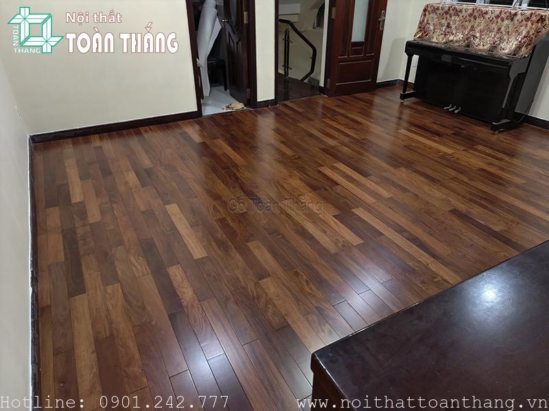Sàn gỗ Căm Xe lát phòng ngủ