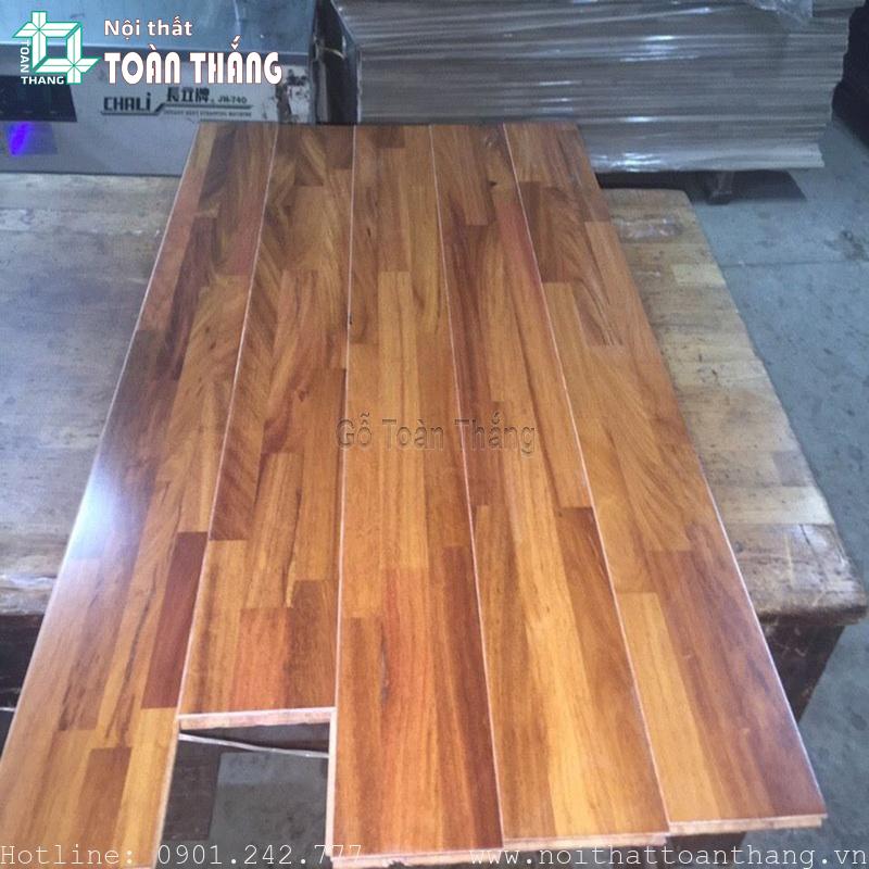 Sàn gỗ Gõ đỏ ghép thanh 1 Sàn gỗ Gõ đỏ ghép thanh