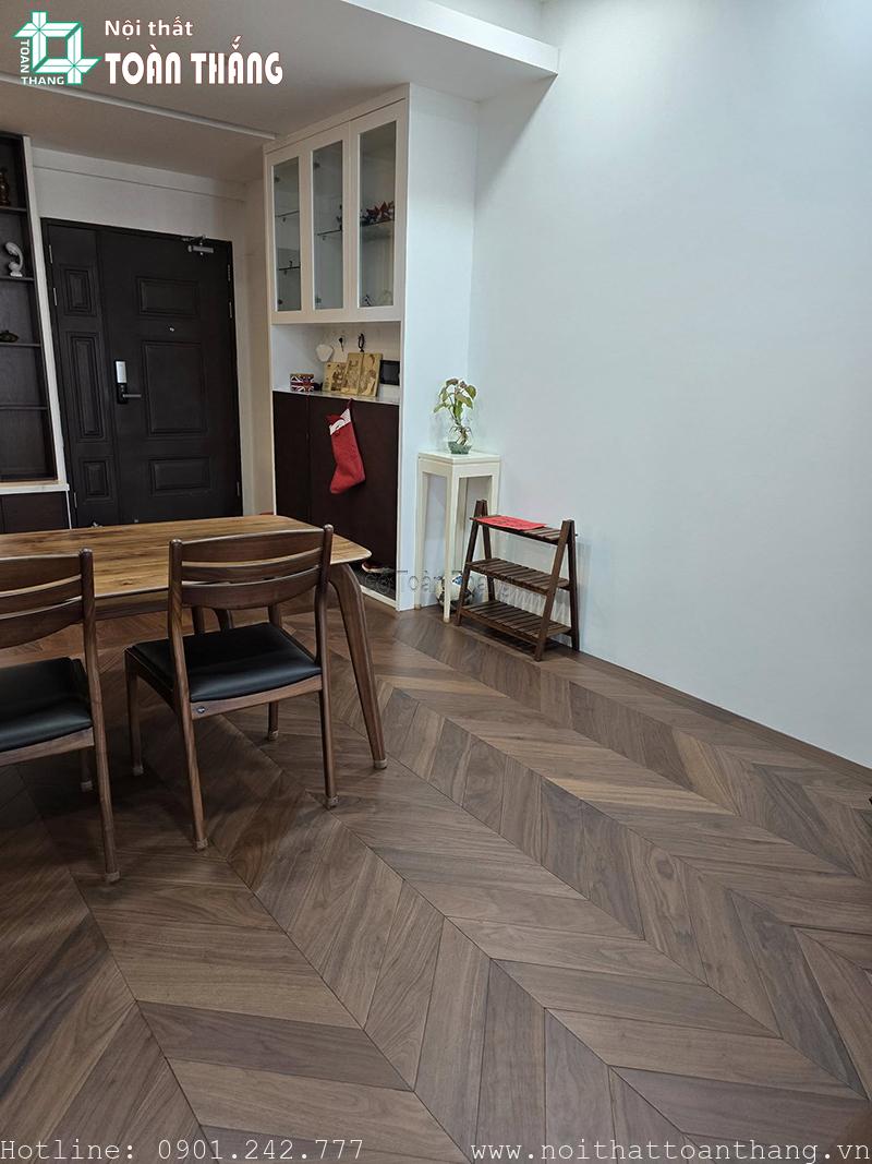 Ứng dụng sàn gỗ tự nhiên cho khu nhà bếp