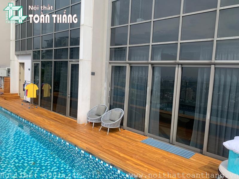 Sàn gỗ Teak ngoài trời chịu mưa nắng tuyệt vời Sàn gỗ Teak ngoài trời chịu mưa nắng tuyệt vời