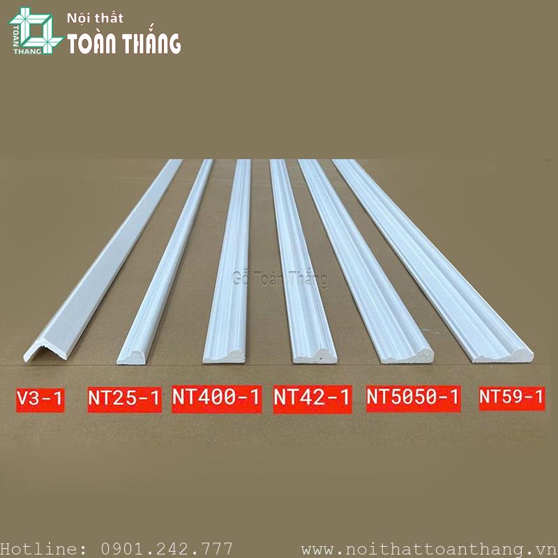 Phào chỉ lệch PS màu Trắng 1 Phào chỉ lệch PS màu Trắng