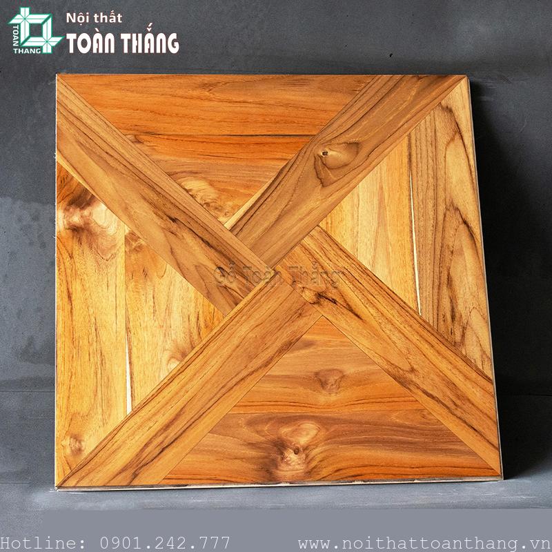 Sàn gỗ hoa văn Teak Lào
