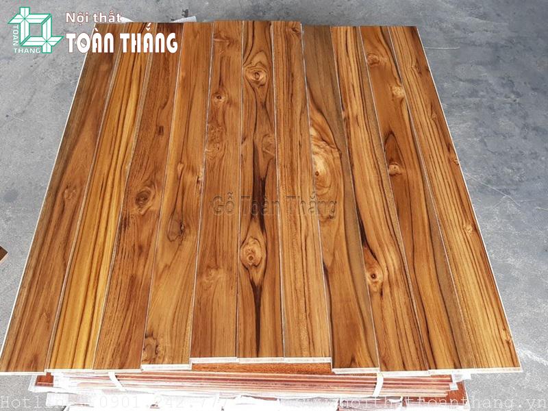 Sàn gỗ Teak Lào có màu sắc sang trọng, vân gỗ tự nhiên