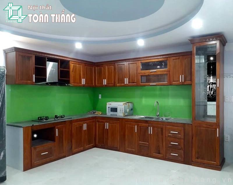 Gỗ Căm xe làm Tủ bếp